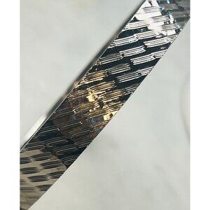 Vtg Sarah Coventry. Silver-Toned 1976 Vibrations‎ 3/8" Textured Bangle Bracelet